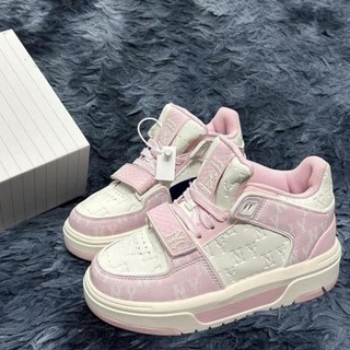 Giày mlb chunky liner mid classic monogram new york yankess pink - giày mlb ny màu hồng cá tính