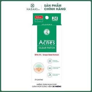 Miếng Dán Mụn Acnes Clear Patch 24 Miếng Hasaki Sản phẩm chính hãng