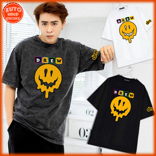 Áo Thun Tay Lỡ DREW GHOST Local Brand Cotton 100% form rộng Unisex (KT2890L - Full Box)