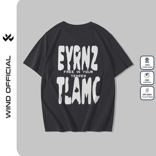 Áo thun tay lỡ WIND unisex form rộng TEMPER 65% cotton thời trang nam nữ oversize ulzzang