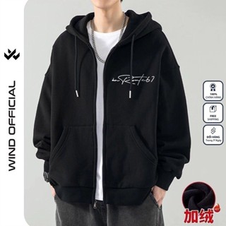 Áo khoác Nỉ zip WIND unisex form rộng ACRY hoodie dây kéo thời trang nam nữ oversize ulzzang