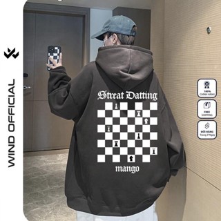  Áo khoác nỉ zip Cờ Vua form rộng Unisex Hoodie dây kéo nỉ bông thơi trang nam nữ oversize áo khoác chống nắng mùa hè 