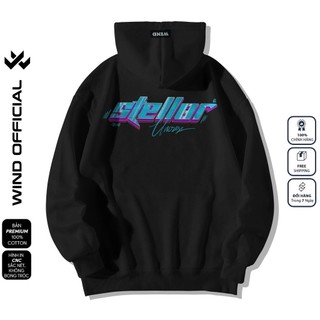 Áo hoodie unisex form rộng WIND STELLAR bản Premium nỉ ngoại nam nữ oversize ulzzang