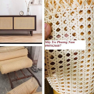 Lưới mây mắt cáo nhựa khổ 50 trang trí bọc nội thất combo 5 mét
