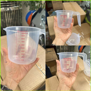 Ca nhựa 100ml 250ml 500mm 1000ml , ca nhựa đong định lương, ca nhựa pha chế