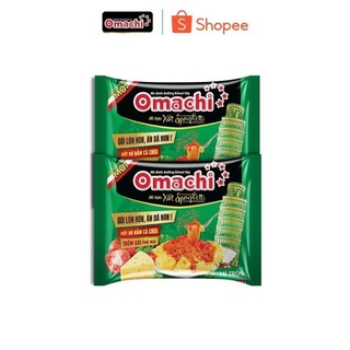 Mì omachi mì trộn xốt spaghetti gói 136g mới - combo 2 gói x 136g