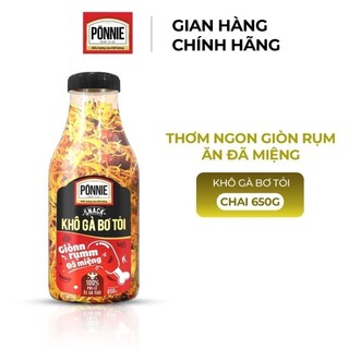 Snack ponnie khô gà bơ tỏi chai 650g