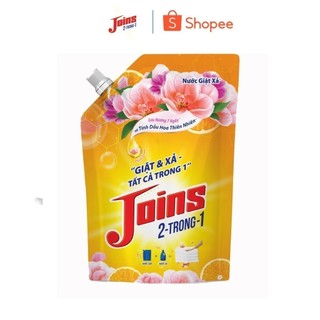 Nước giặt xả joins 2 trong 1 hương tinh dầu hoa thiên nhiên 2.2kg