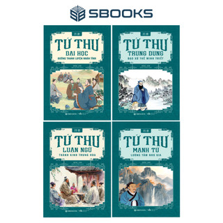 Sách - combo 4 cuốn tứ thư: đại học + luận ngữ + trung dung + mạnh tử - sbooks