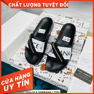[ Giá xưởng] Dép lê nam nữ, dép quai ngang DG khóa kéo phong cách cá tính, dép đi trong nhà nhẹ nhàng, full size