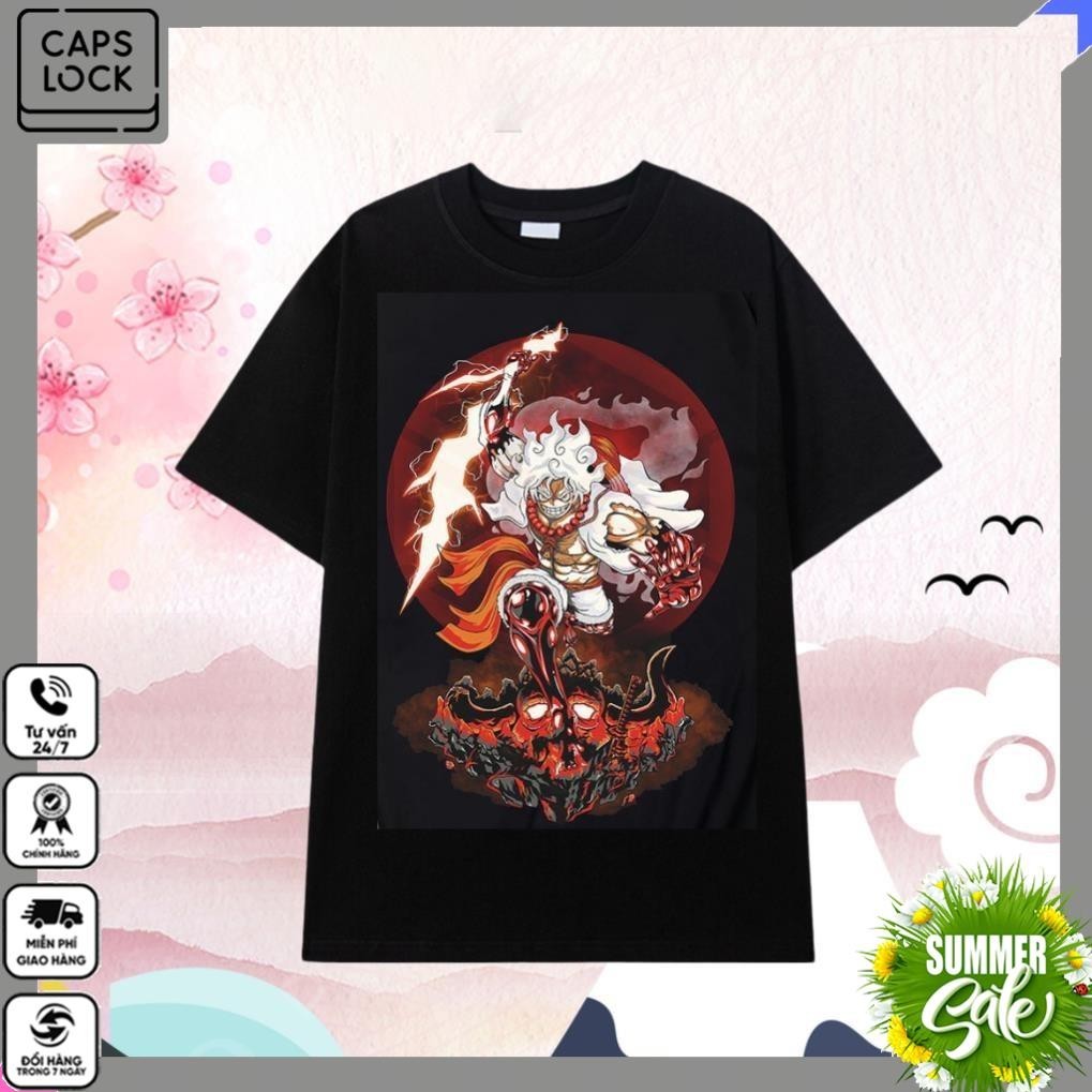 BST áo thun One Piece Luffy Gear 5 fullsize unisex