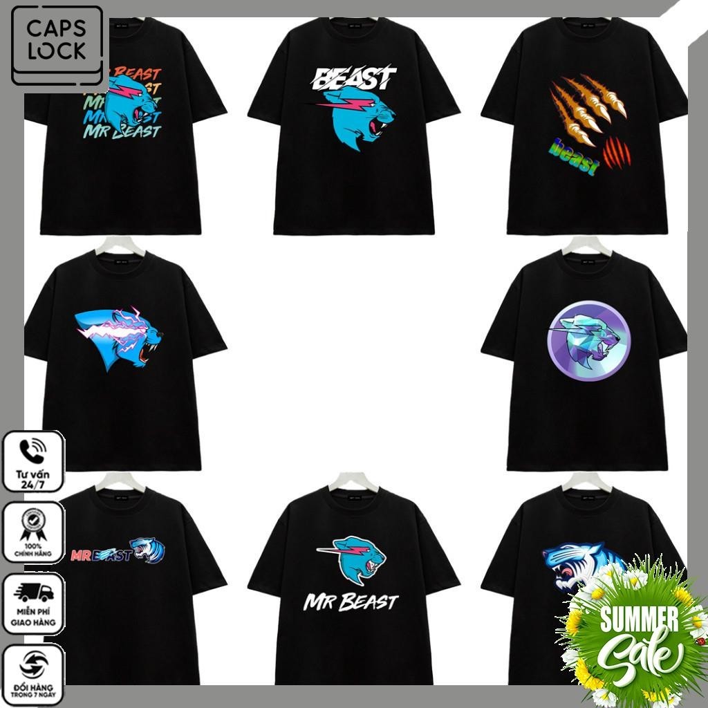 BST Áo thun YouTuber Mr Beast mẫu áo thun in hình logo Youtube Unisex Nam-Nữ
