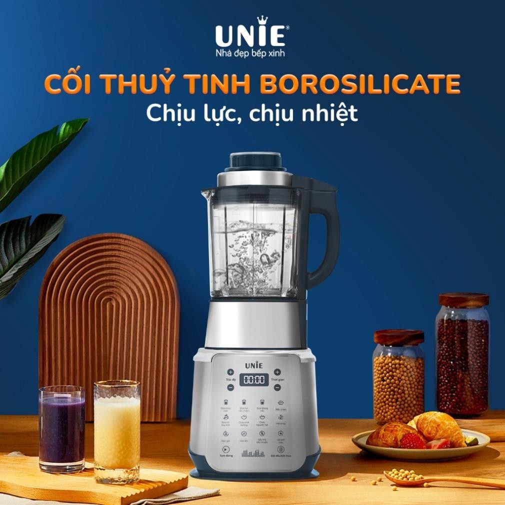 Máy làm sữa hạt UNIE V9S pro CÔNG SUẤT 1800W, DUNG TÍCH 1.75L CREEN