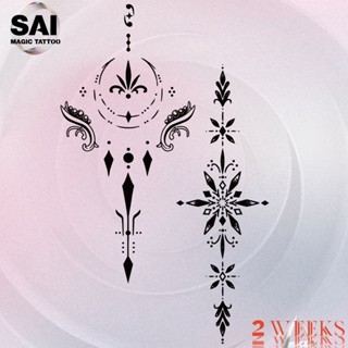  Miếng dán hình xăm tạm thời SAI MAGIC TATTOO 18CM×11CM chống thấm nước lâu trôi lên đến 2 tuần ,Cổ tay Cánh tay Đùi Chân Dễ thương Tối giản 246 