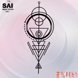  Miếng dán hình xăm tạm thời SAI MAGIC TATTOO 18CM×11CM chống thấm nước lâu trôi lên đến 2 tuần ,Cổ tay Cánh tay Đùi Chân Hình xăm bộ lạc 244 