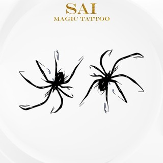 Miếng dán hình xăm tạm thời SAI MAGIC TATTOO 10CM×06CM chống thấm nước lâu trôi lên đến 2 tuần ,Cổ tay Cánh tay , Cute Dễ thương tối giản Kỳ quặc Bộ Nhện 510