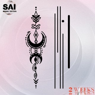 Miếng dán hình xăm tạm thời SAI MAGIC TATTOO 187 kích thước 18CM×11CM chống thấm nước lâu trôi lên đến 2 tuần