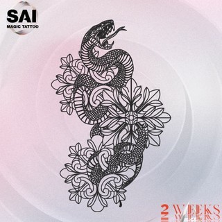 Miếng dán hình xăm tạm thời SAI MAGIC TATTOO 058 18CM×11CM chống thấm nước lâu trôi lên đến 2 tuần