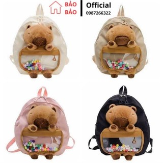 Balo capybara đi học đi chơi cho bé🍀balo đi du lịch dễ thương🍀