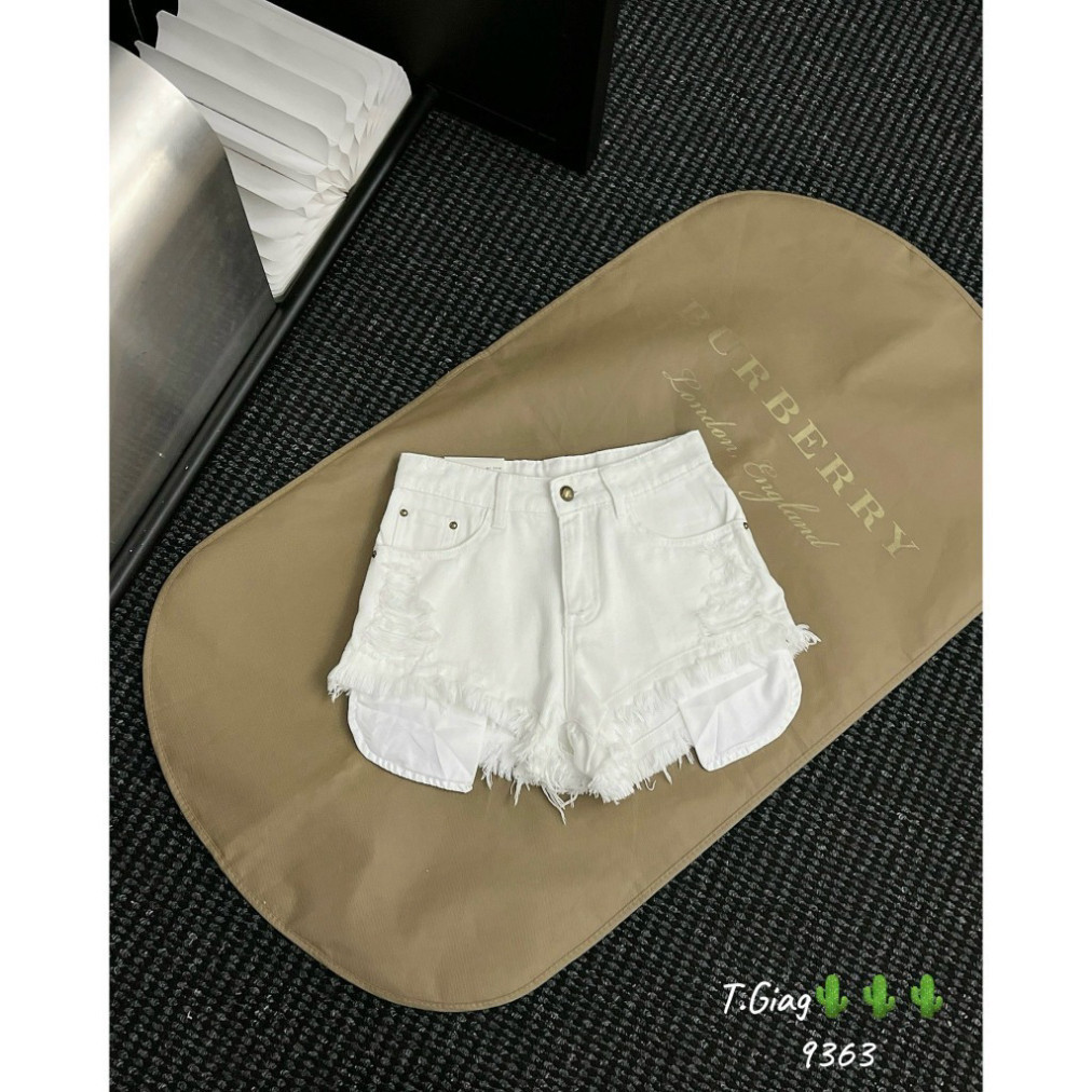 [HOT] Quần short jeans nữ, quần jeans nữ phong cách rách tua rua phối hở túi siêu cá tính N49 | BigBuy360 - bigbuy360.vn