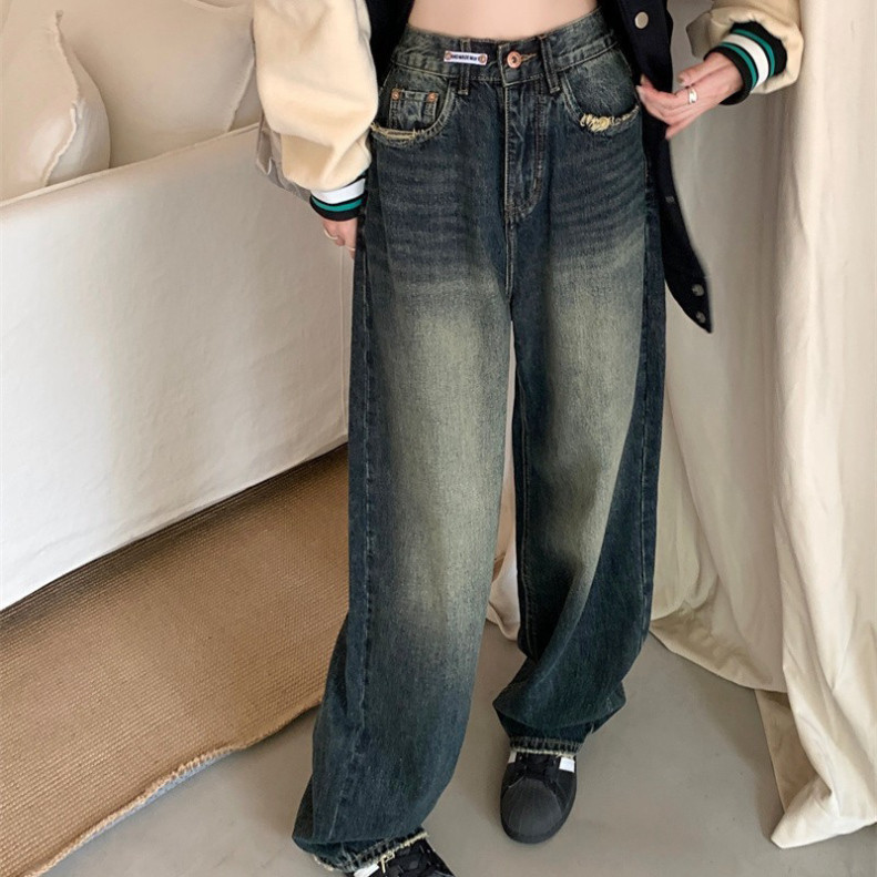 [HOT] Quần Ống Rộng Retro tua rua gấu túi Jean Nữ Mùa Hè Mới, quần ông rộn Phong Cách siêu Hot D57 | BigBuy360 - bigbuy360.vn