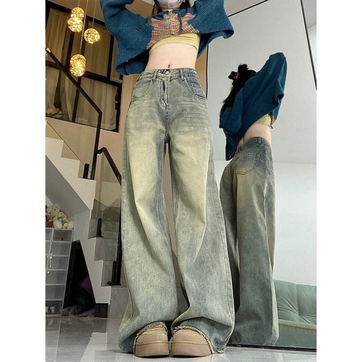 [HOT] Quần bò ống suông, quần jeans ống suông tua rua gấu siêu cá tính sang chảnh N61 | BigBuy360 - bigbuy360.vn