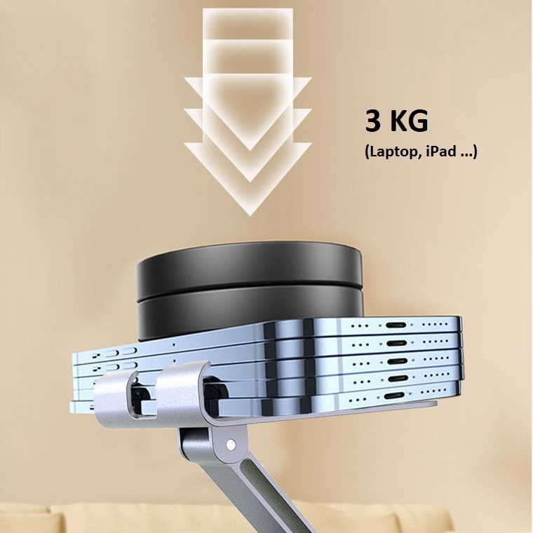 Giá đỡ Điện thoại Máy tính Bảng iPad HỢP KIM Xoay 360 độ Gấp gọn TPS Kệ đỡ iPhone Android Table | BigBuy360 - bigbuy360.vn