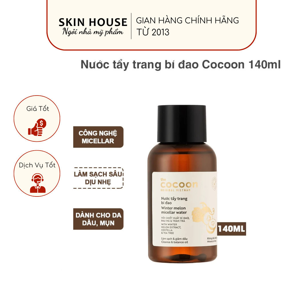 Nước Tẩy Trang Cocoon Bí Đao - Nước Tẩy Trang Bí Đao Cocoon Làm Sạch Da Winter Melon Micellar Water | BigBuy360 - bigbuy360.vn