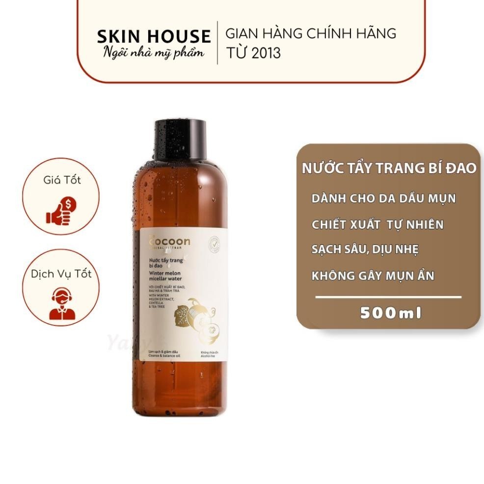 Nước Tẩy Trang Cocoon Bí Đao - Nước Tẩy Trang Bí Đao Cocoon Làm Sạch Da Winter Melon Micellar Water | BigBuy360 - bigbuy360.vn
