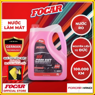 Nước làm mát cao cấp màu đỏ focar – red ccoolant- can 4l