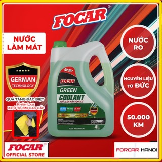 Nước Làm Mát Cao Cấp Màu Xanh Lá FOCAR – Green Coolant - Can 4L