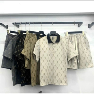  Bộ quần áo nam BU chất vải cotton chéo cao cấp thoáng mát bộ đồ nam mặc hè hot trend 2024 