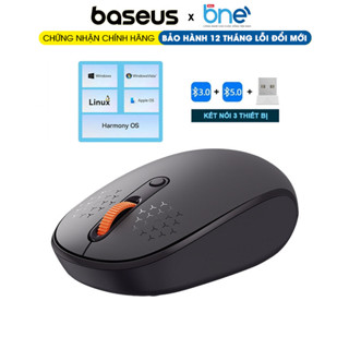 Chuột không dây Baseus F01B 3 thiết bị USB 2.4GHz / Bluetooth 5.0 / 3.0 Chỉnh DPI 800 / 1000 / 1600