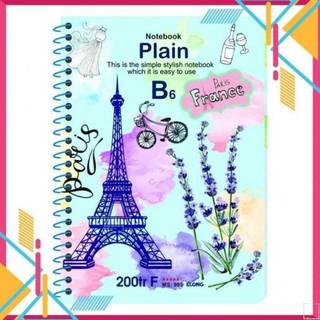 Sổ lò xo đơn klong b6 plain ruột trơn 70/76; ms: 985,