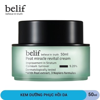 Kem dưỡng than bùn khoáng tăng cường đàn hồi da Belif Peat Miracle Revital Cream 50ml