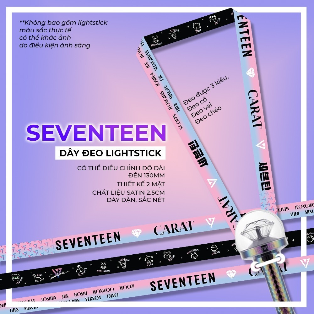 Dây đeo lightstick CaratBong Seventeen (giá sỉ inbox)