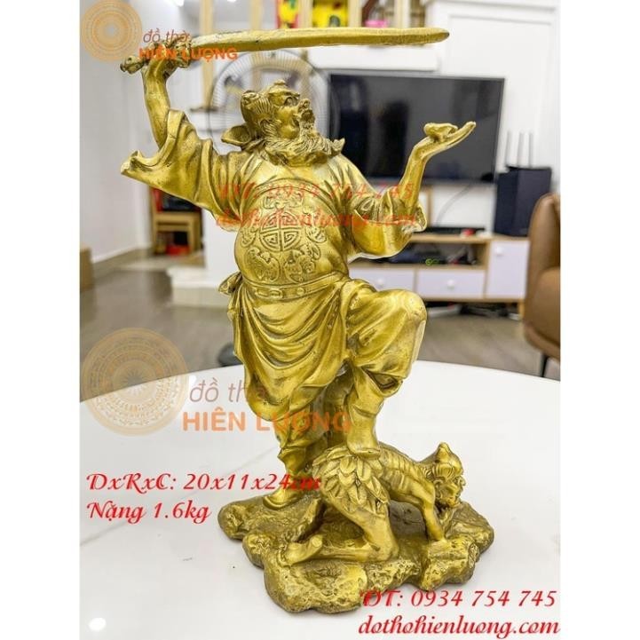 Tượng Chung Quỳ Bằng Đồng Phong Thủy Cao 25cm