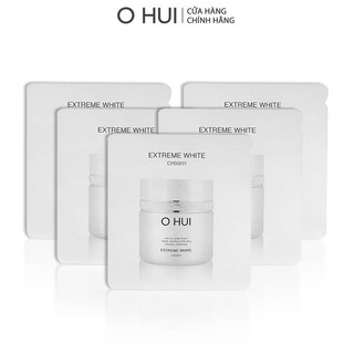[HB Gift] Bộ Tinh chất dưỡng trắng OHUI Extreme White Serum và Kem dưỡng trắng Extreme White Cream 10x1ml/gói-Gimmick