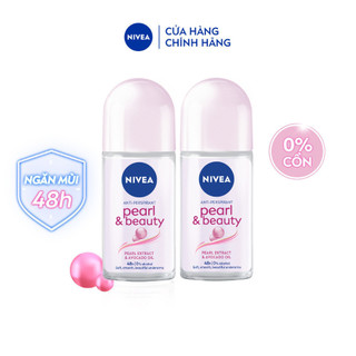 Bộ 2 Lăn Ngăn Mùi NIVEA Pearl&Beauty Dưỡng Sáng Da Ngọc Trai (50 ml) - 83735
