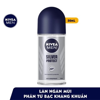Bộ 2 Lăn Ngăn Mùi NIVEA MEN Phân Tử Bạc Ngăn Khuẩn Gây Mùi Vượt Trội (50 ml) - 83778