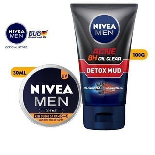 Bộ đôi NIVEA MEN chăm sóc da cho nam, giúp sáng da & kiểm soát nhờn mụn (83940 + 83923)