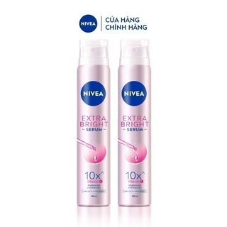 Bộ 2 Xịt Ngăn Mùi NIVEA Serum Extra Bright Dưỡng Sáng Da 10X | Vitamin C (100mlx2) - 80020