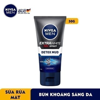 Sữa Rửa Mặt NIVEA MEN Bùn Khoáng Sáng Da | Mờ Thâm Mụn (50 g) - 81779