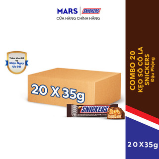 Combo 20 thanh kẹo Sô Cô la Snickers thanh 35g