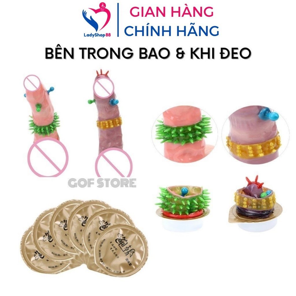 Bao cao su gai bi lớn RunBo chống xuất tinh sớm Bcs gân gai bi kéo dài thời gian quan hệ BCS03