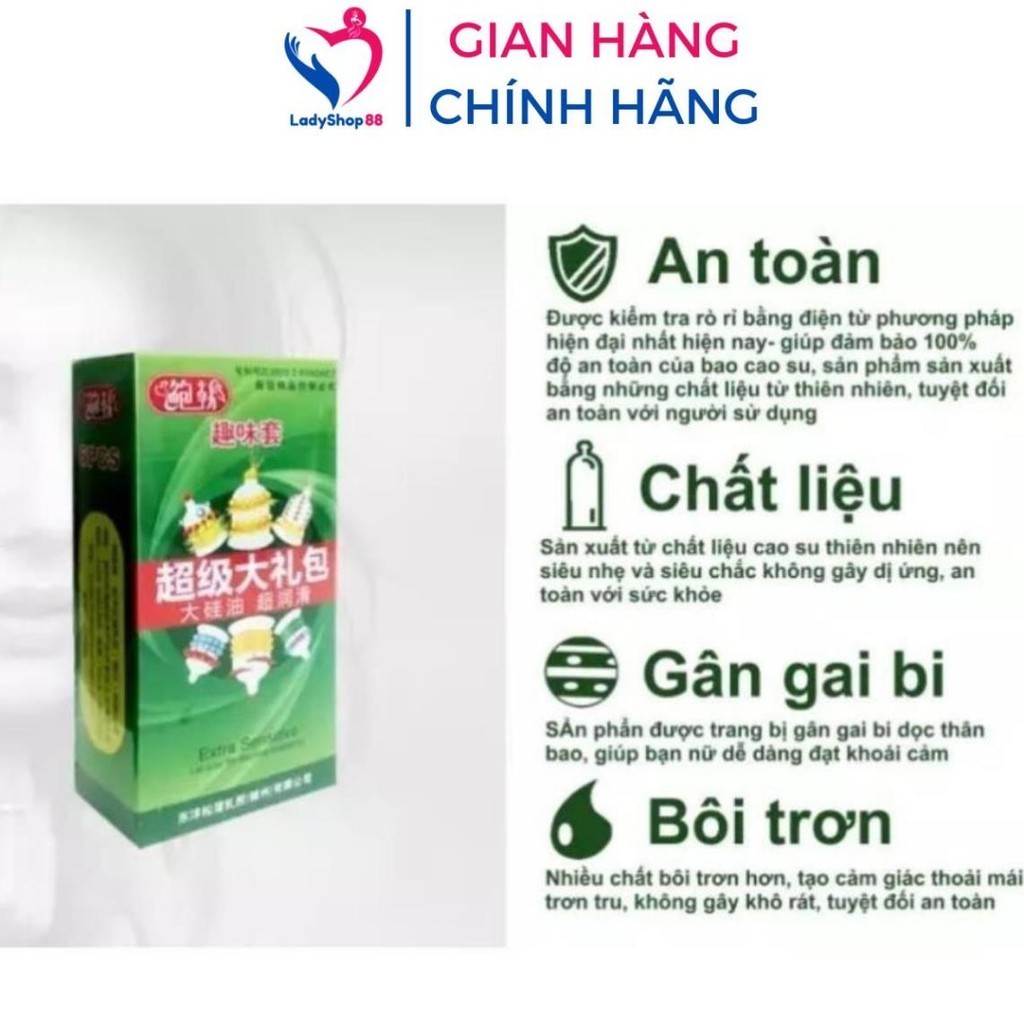 Bao cao su gai bi lớn RunBo chống xuất tinh sớm Bcs gân gai bi kéo dài thời gian quan hệ BCS03