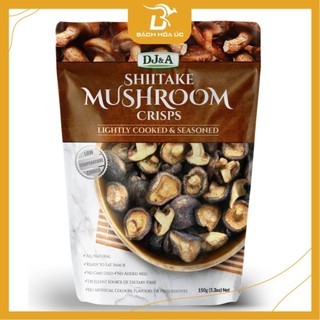 Nấm khô sấy giòn DJ&A Shiitake Mushroom Crisps, snack nấm đông cô tốt cho sức khỏe
