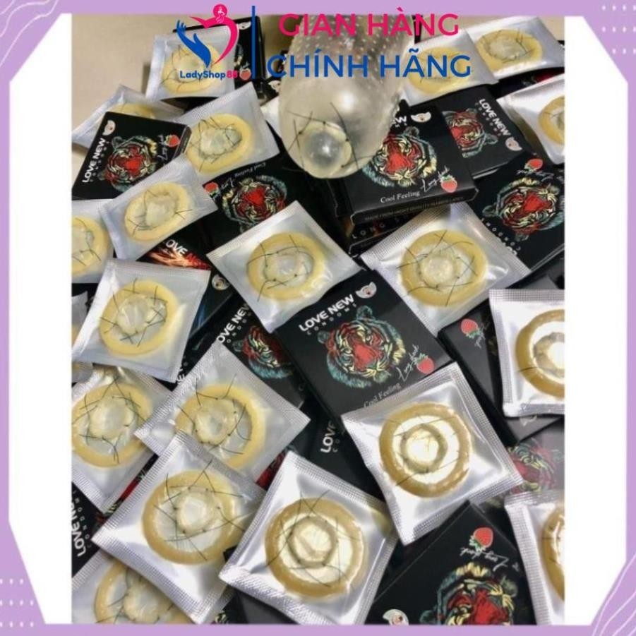 Bao cao su gai râu Love New kéo dài quan hệ thế hệ mới BCS chống XTS độc đáo BCS06