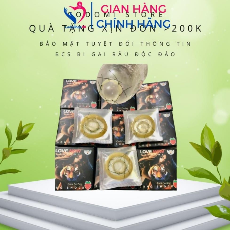 Bao cao su gai râu Love New kéo dài quan hệ thế hệ mới BCS chống XTS độc đáo BCS06