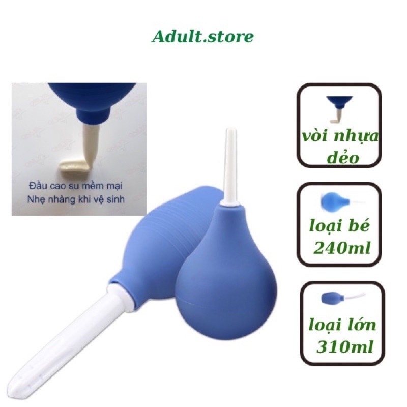Dụng cụ thụt rửa hậu môn bình xịt rửa vệ sinh âm đạo phụ nữ hỗ trợ điều trị phụ khoa nhựa cao su